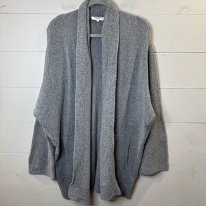 Vince | Women's Soft Gray Open Front Sweater Shawl Cardigan Oversized XS